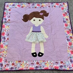 Handmade Paper Doll Quilt with one outfit